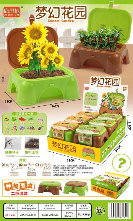 551-257 梦幻花园种植盲盒(252个/箱)-全旗玩具批发