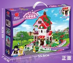 积木梦幻花园别墅玩具XJ970,18盒/箱-全旗玩具批发
